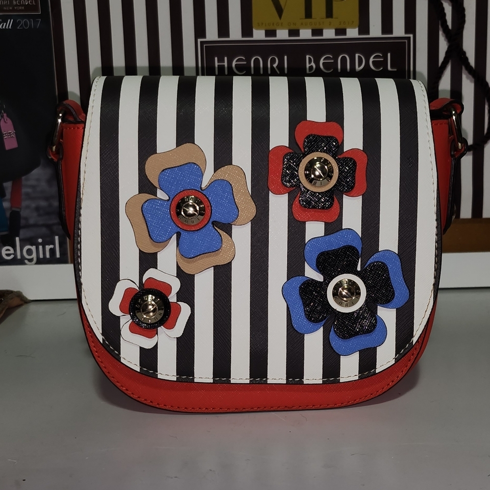 Henri Bendel Bouquet Stripe Mini Bag